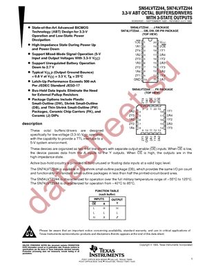 SN74LVTZ244DBR datasheet  